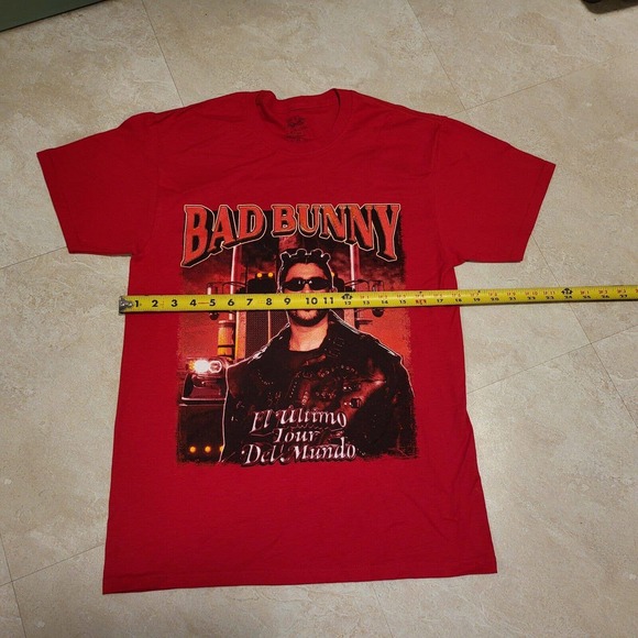 Bad Bunny El Ultimo Tour Del Mundo 2022 Music Band T Shirt Mens Size S Small - Picture 5 of 7